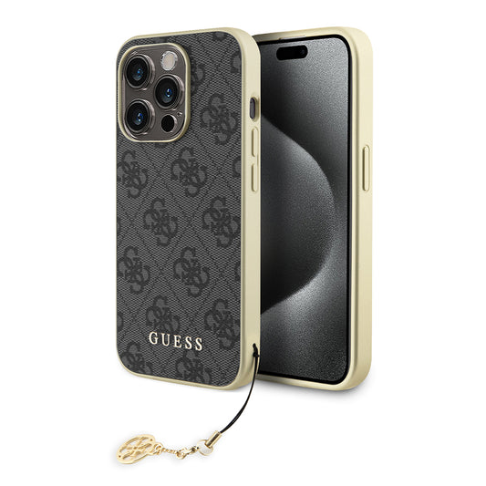 Futrola za Apple iPhone 15 Pro Max, Guess, 4G Charm, Siva