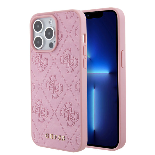 Futrola za Apple iPhone 15 Pro Max, Guess, 4G Stamped, Roze
