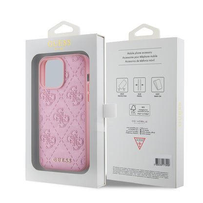 Futrola za Apple iPhone 15 Pro Max, Guess, 4G Stamped, Roze