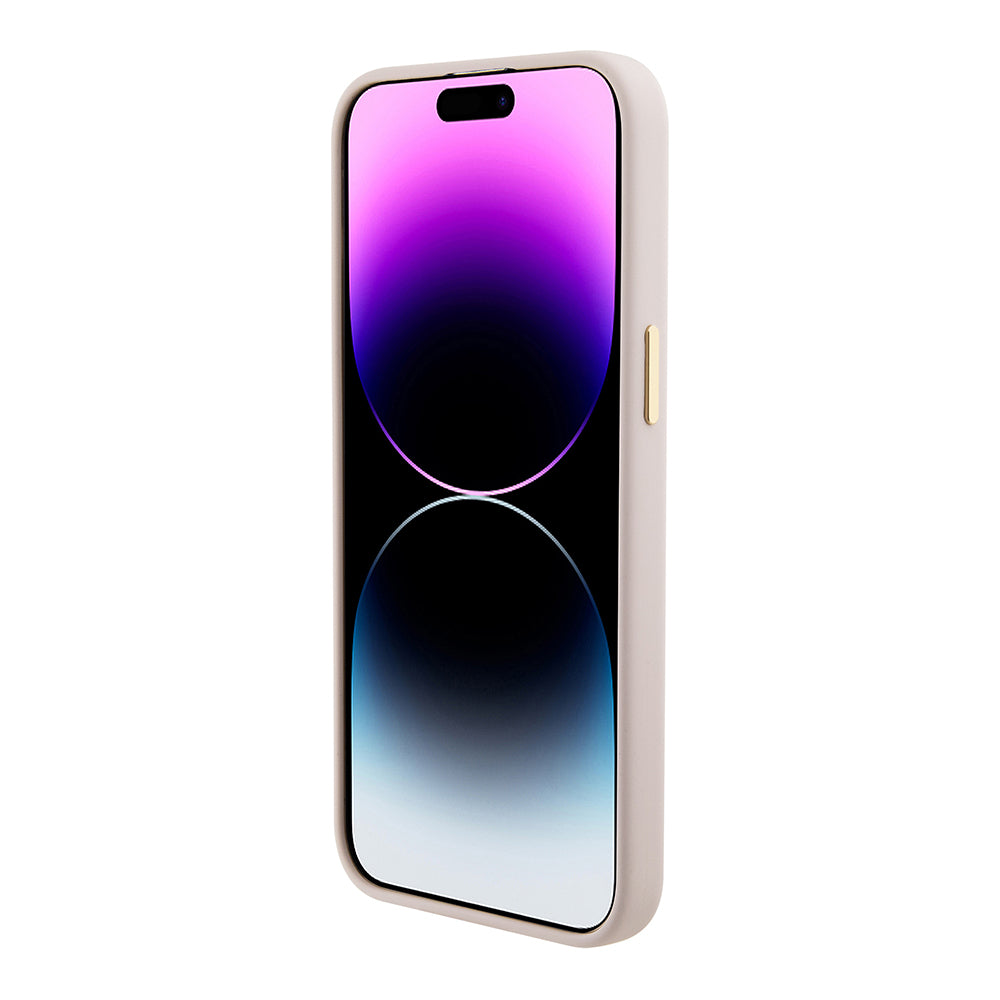 Futrola za Apple iPhone 15 Pro Max, Guess, 4G Strass Metal Logo, Roze