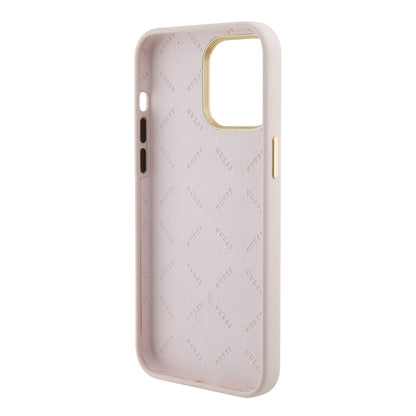 Futrola za Apple iPhone 15 Pro Max, Guess, 4G Strass Metal Logo, Roze