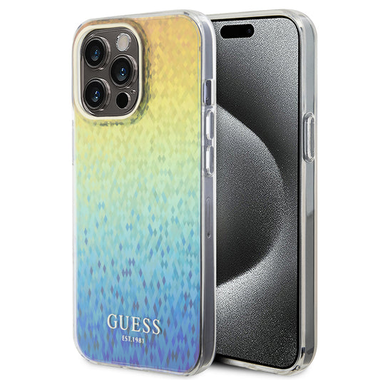 Futrola za Apple iPhone 15 Pro Max, Guess, IML Faceted Mirror Disco Iridescent, Višebojna