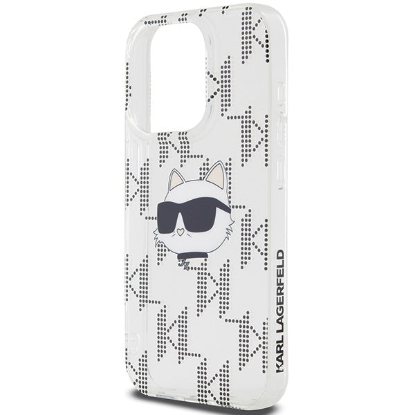Futrola za Apple iPhone 15 Pro Max, Karl Lagerfeld, IML Electroplated Choupette Head, Transparentna
