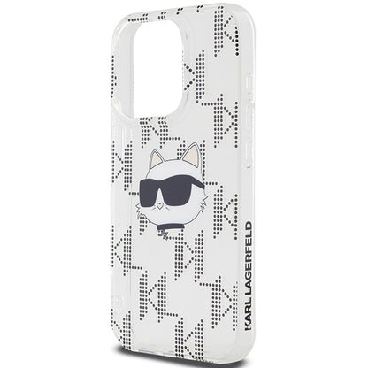 Futrola za Apple iPhone 15 Pro Max, Karl Lagerfeld, IML Electroplated Choupette Head, Transparentna