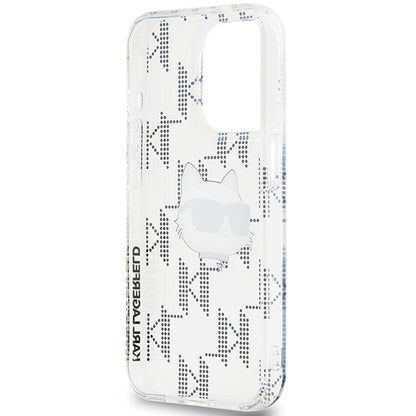 Futrola za Apple iPhone 15 Pro Max, Karl Lagerfeld, IML Electroplated Choupette Head, Transparentna
