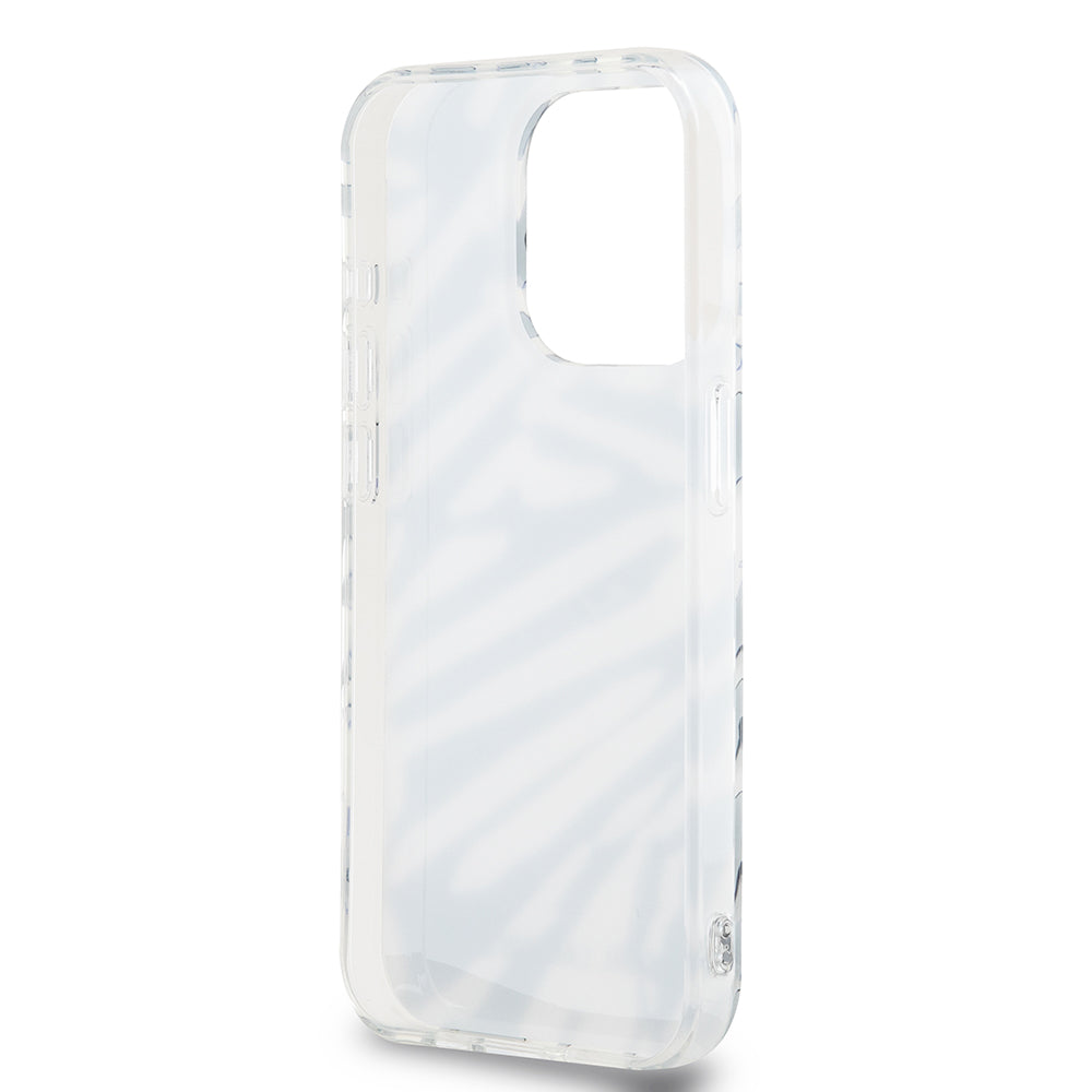 Futrola za Apple iPhone 15 Pro Max, Karl Lagerfeld, IML Luxury Zebra Pattern with Strap, Crna