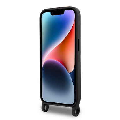 Futrola za Apple iPhone 15 Pro Max, Karl Lagerfeld, Silicone Crossbody Ikonik Karl, Crna