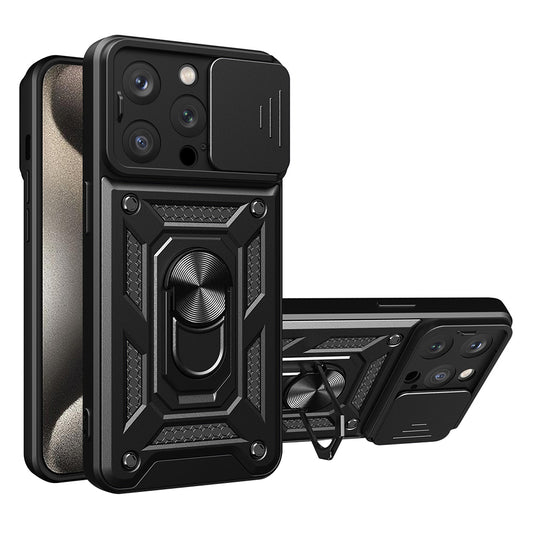 Futrola za Apple iPhone 15 Pro Max, Techsuit, CamShield, Crna