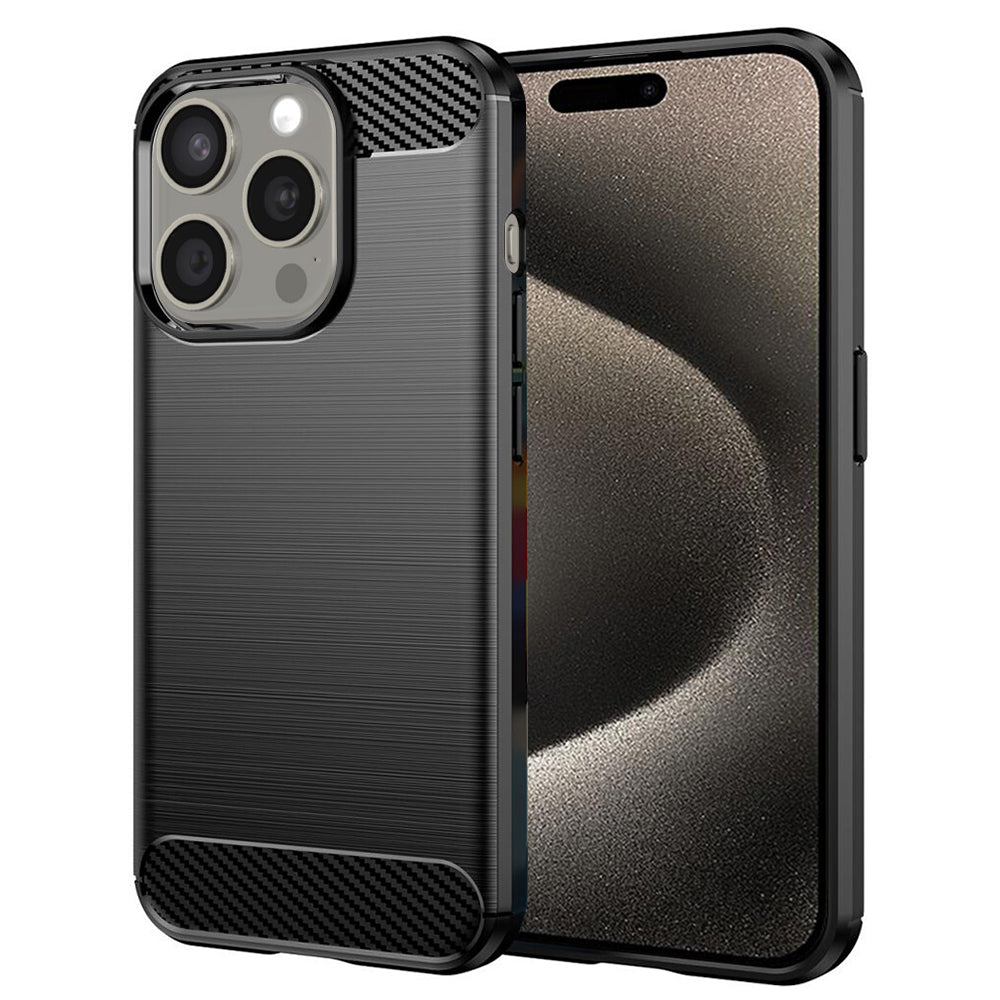 Futrola za Apple iPhone 15 Pro Max, Techsuit, Karbon, Crna