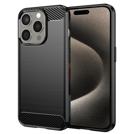 Futrola za Apple iPhone 15 Pro Max, Techsuit, Karbon, Crna