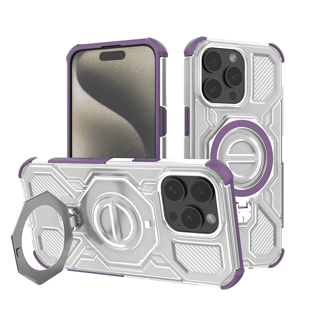 Futrola za Apple iPhone 15 Pro Max, Techsuit, Carbon Shield Pro, Ljubičasta