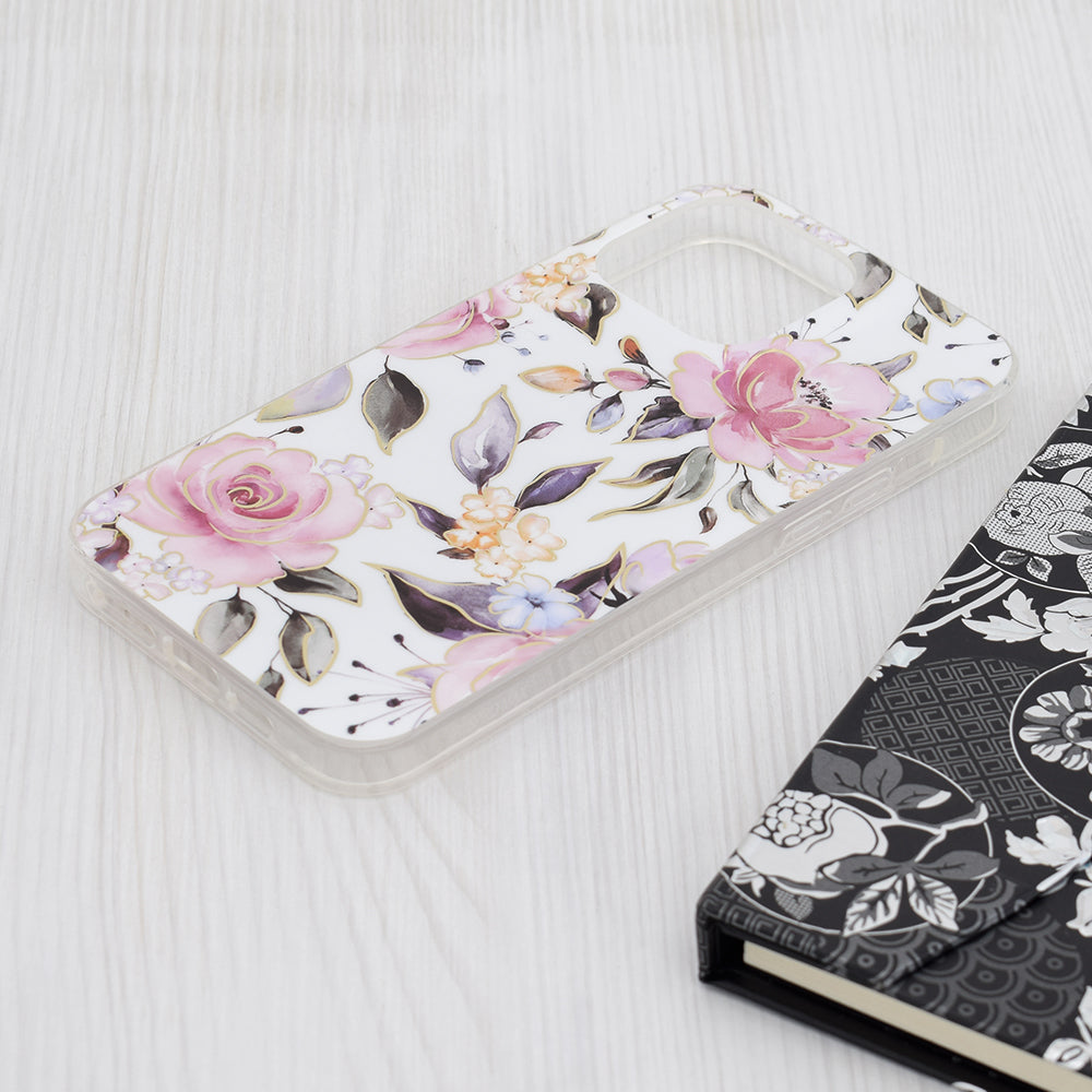 Futrola za Apple iPhone 15 Pro Max, Techsuit, Marble, Bela