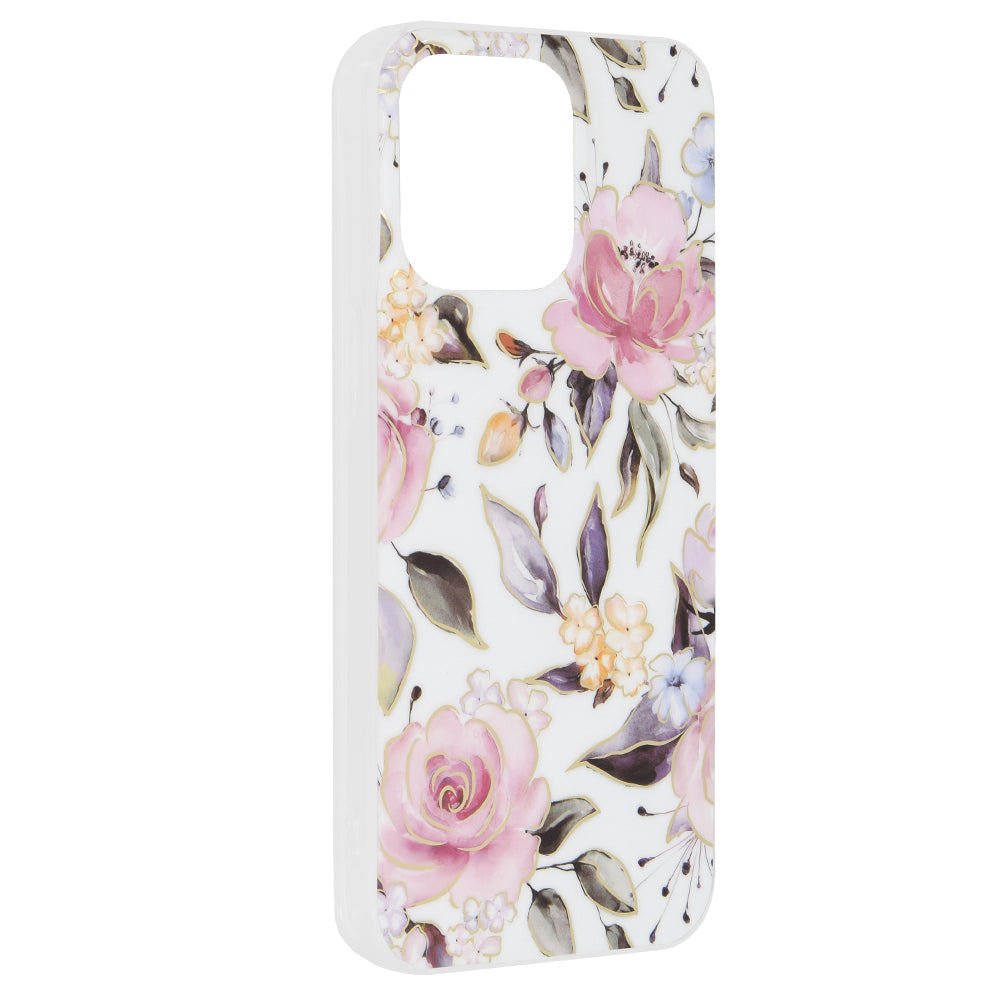 Futrola za Apple iPhone 15 Pro Max, Techsuit, Marble, Bela