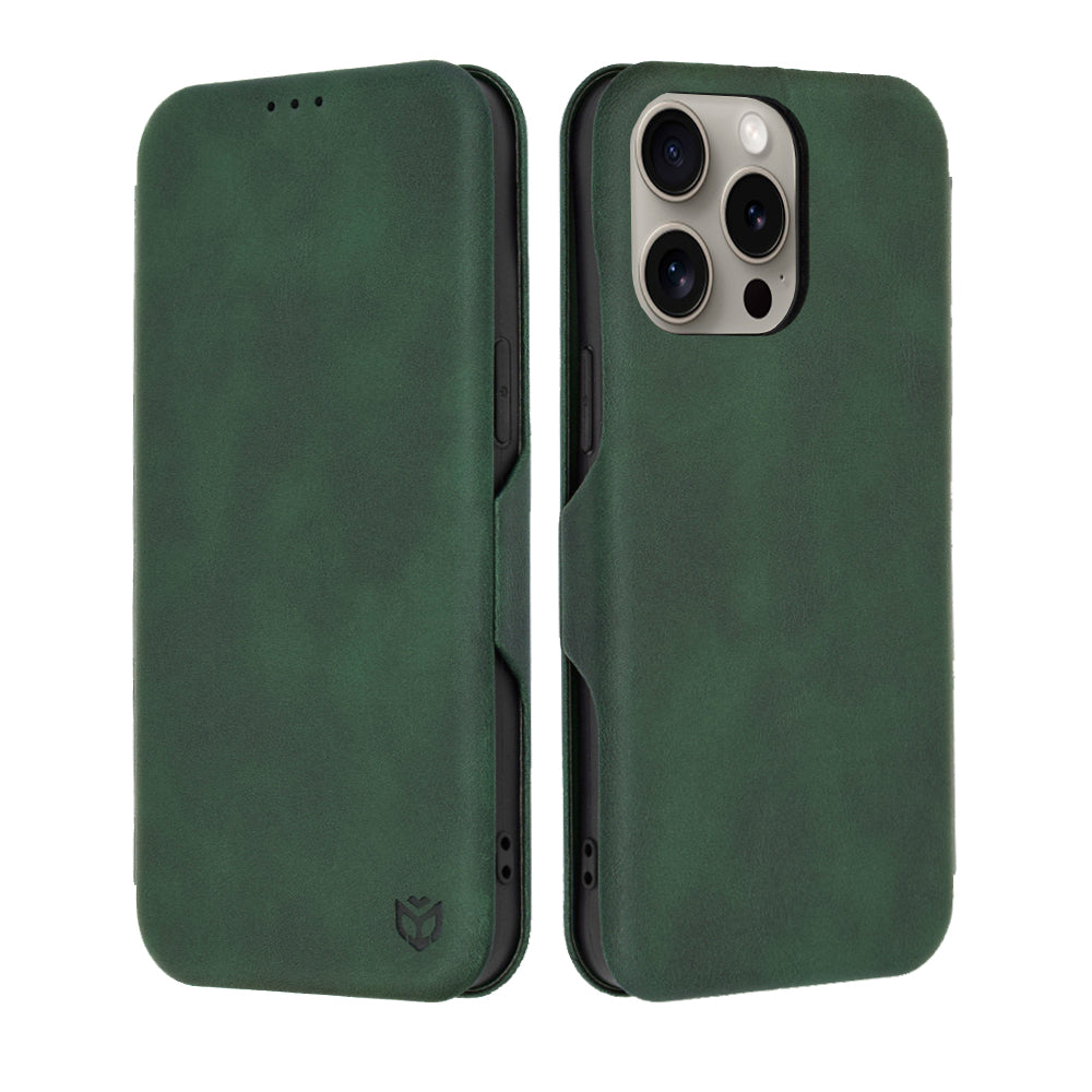 Futrola za Apple iPhone 15 Pro Max, Techsuit, Safe Wallet Plus, Zelena