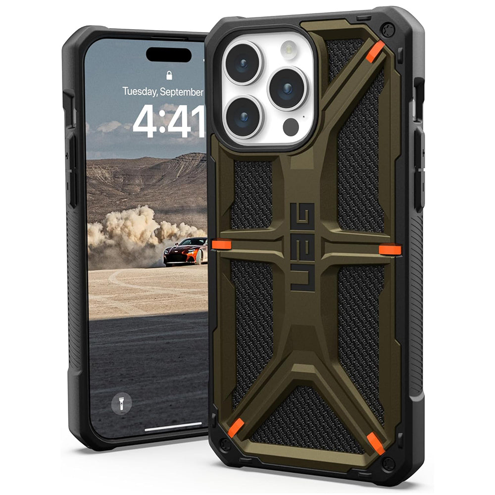 Futrola za Apple iPhone 15 Pro Max, Urban Armor Gear, Monarch Kevlar, Zelena