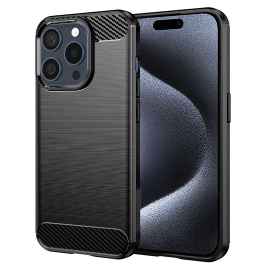 Futrola za Apple iPhone 15 Pro, Techsuit, Karbon, Crna