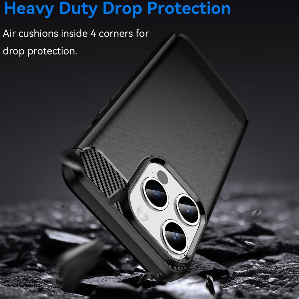 Futrola za Apple iPhone 15 Pro, Techsuit, Karbon, Crna