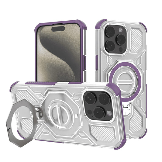 Futrola za Apple iPhone 15 Pro, Techsuit, Carbon Shield Pro, Ljubičasta