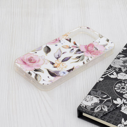 Futrola za Apple iPhone 15 Pro, Techsuit, Marble, Bela