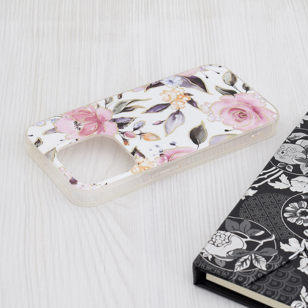 Futrola za Apple iPhone 15 Pro, Techsuit, Marble, Bela