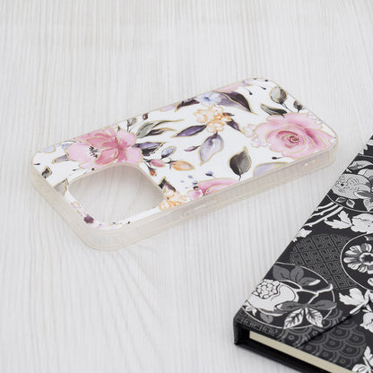 Futrola za Apple iPhone 15 Pro, Techsuit, Marble, Bela