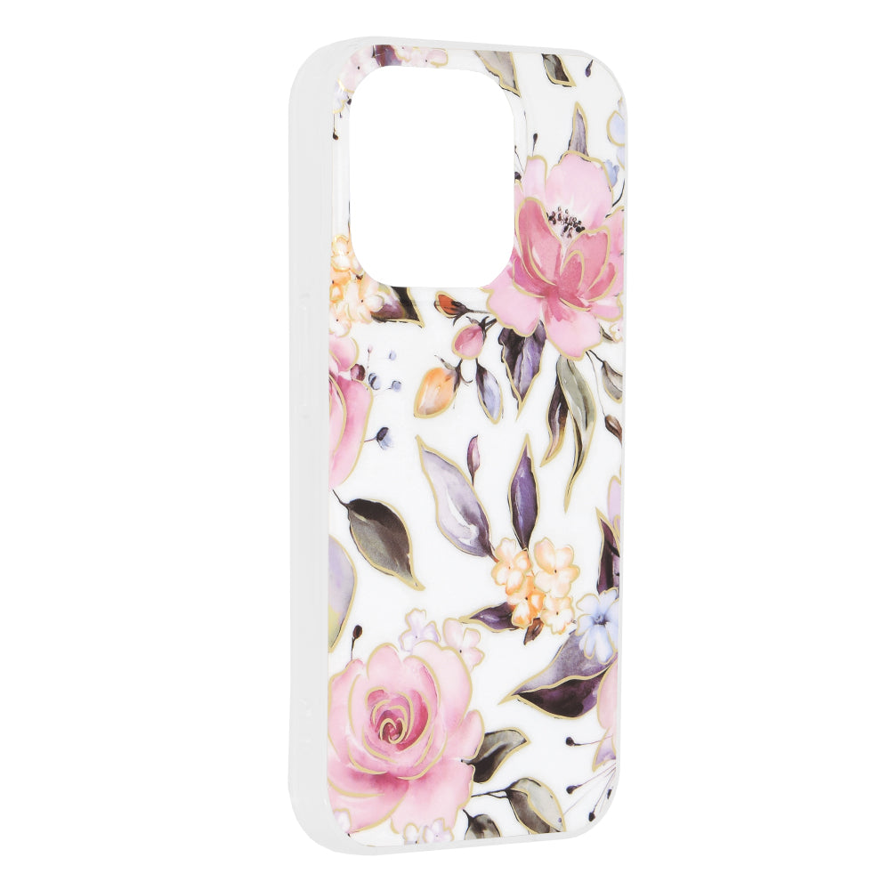 Futrola za Apple iPhone 15 Pro, Techsuit, Marble, Bela