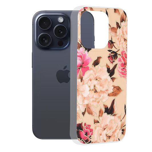 Futrola za Apple iPhone 15 Pro, Techsuit, Marble, Bež