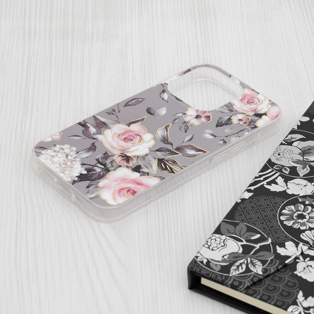 Futrola za Apple iPhone 15 Pro, Techsuit, Marble, Siva