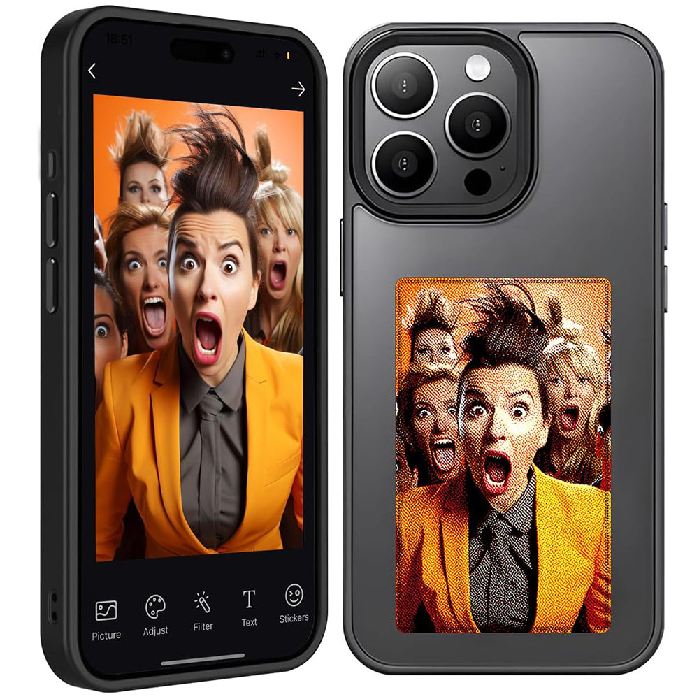 Futrola za Apple iPhone 15 Pro, Techsuit, SmartScreen NFC, Crna