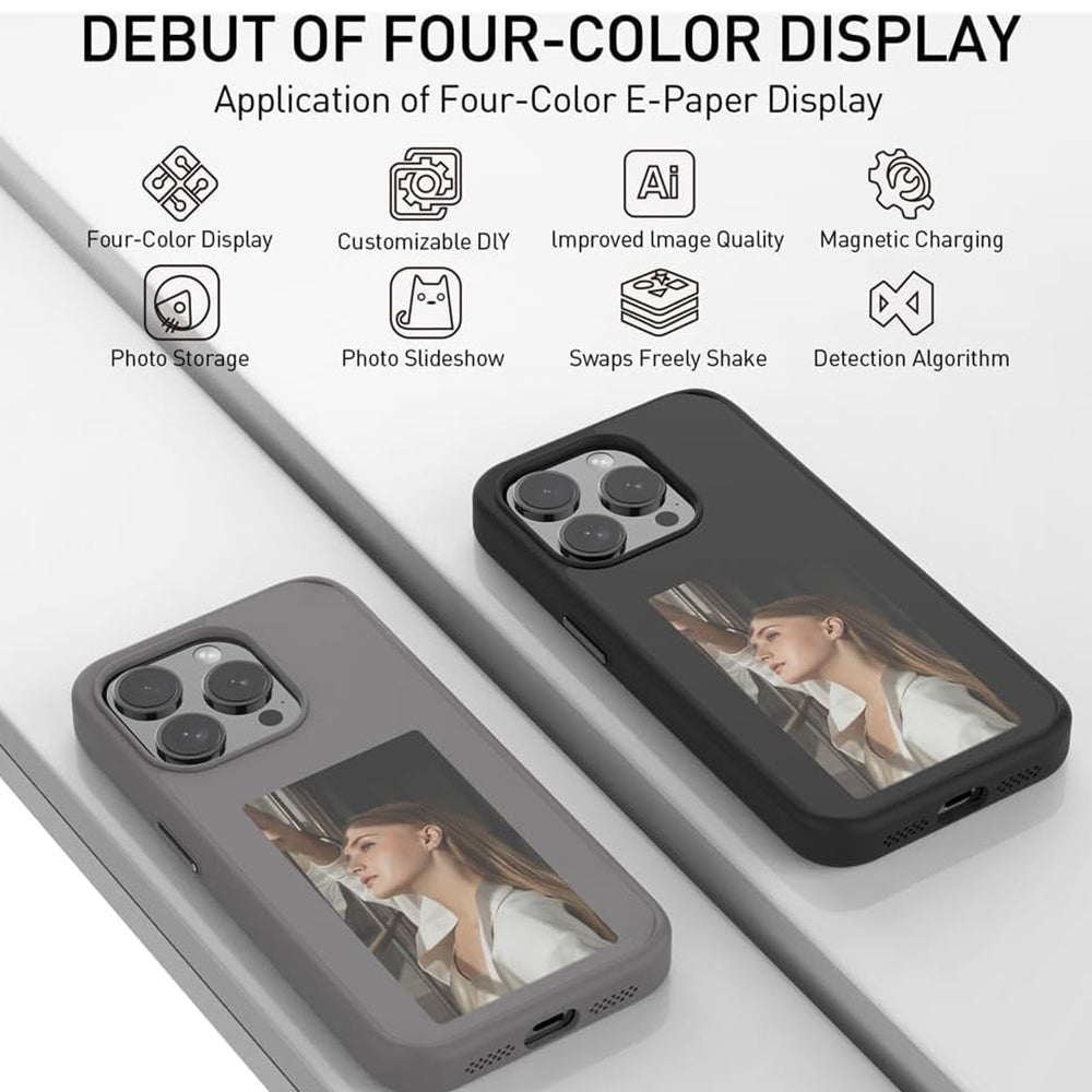 Futrola za Apple iPhone 15 Pro, Techsuit, SmartScreen NFC, Crna