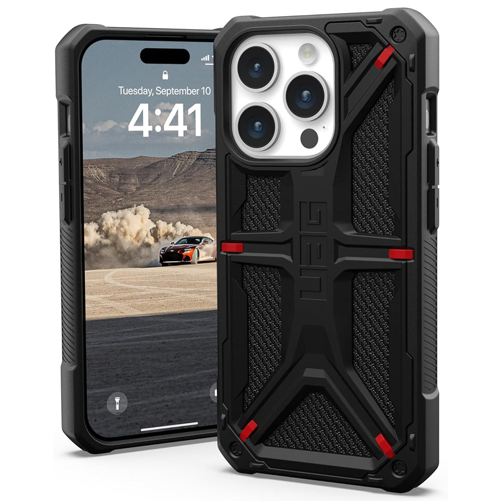 Futrola za Apple iPhone 15 Pro, Urban Armor Gear, Monarch Kevlar, Crna