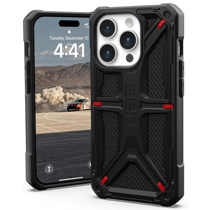 Futrola za Apple iPhone 15 Pro, Urban Armor Gear, Monarch Kevlar, Crna