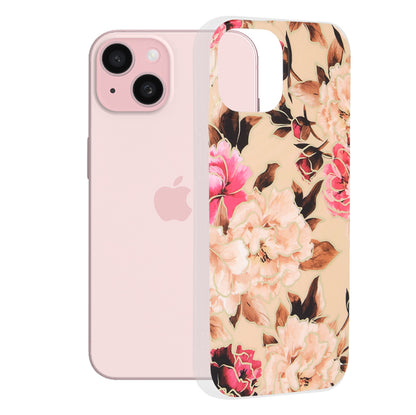 Futrola za Apple iPhone 15, Techsuit, Marble, Bež