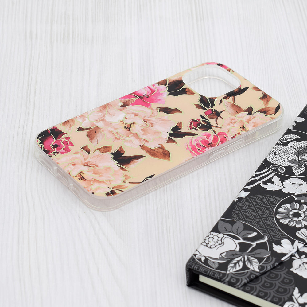 Futrola za Apple iPhone 15, Techsuit, Marble, Bež