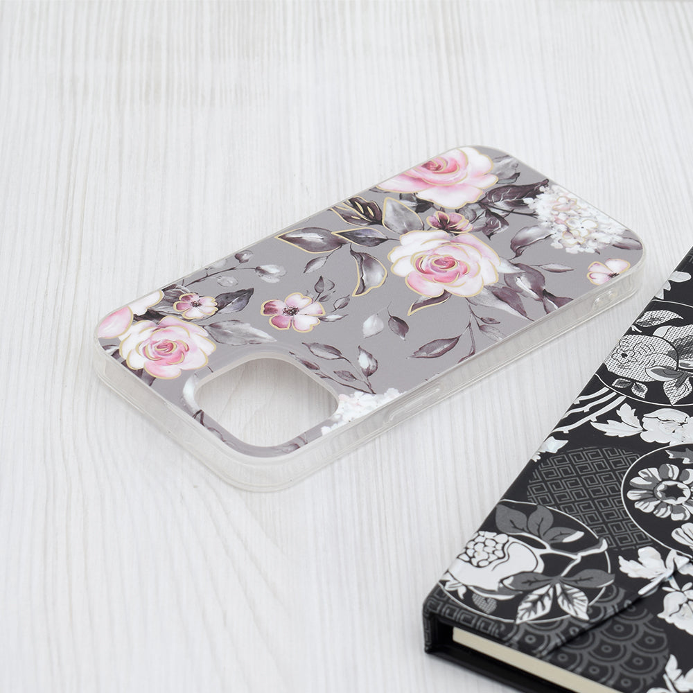 Futrola za Apple iPhone 15, Techsuit, Marble, Siva