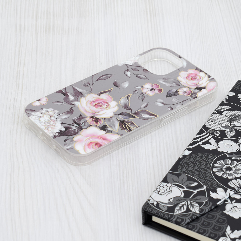 Futrola za Apple iPhone 15, Techsuit, Marble, Siva