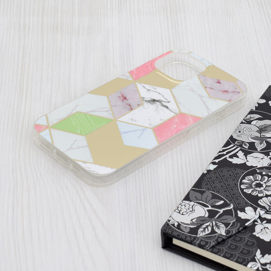 Futrola za Apple iPhone 15, Techsuit, Marble, Ljubičasta