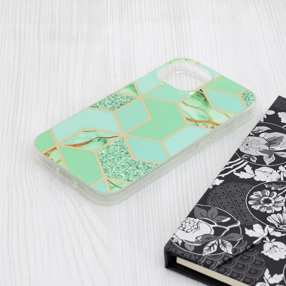 Futrola za Apple iPhone 15, Techsuit, Marble, Zelena