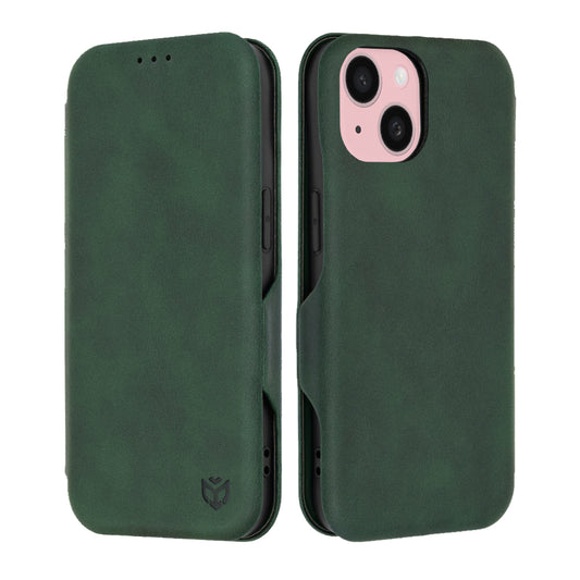 Futrola za Apple iPhone 15, Techsuit, Safe Wallet Plus, Zelena