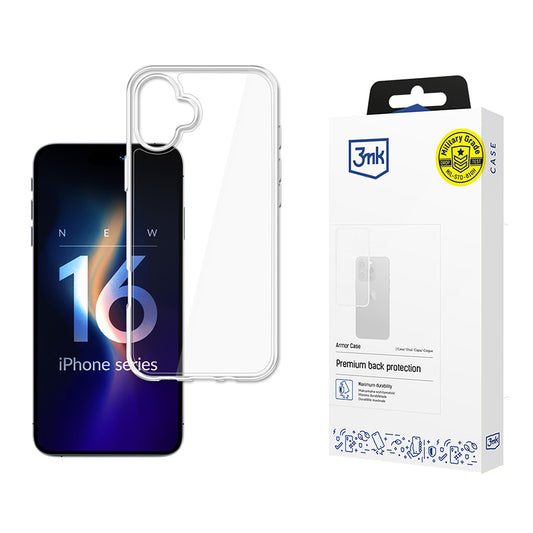 Futrola za Apple iPhone 16, 3MK, Armor, Providna