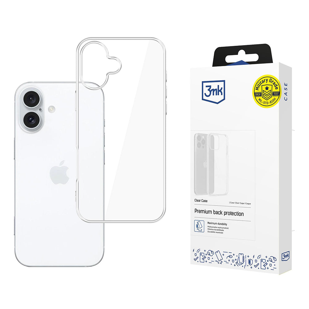 Futrola za Apple iPhone 16, 3MK, Clear, Providna