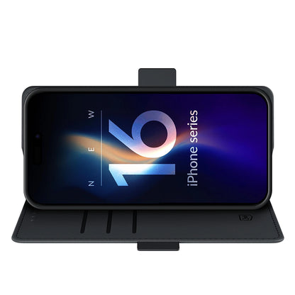 Futrola za Apple iPhone 16, 3MK, Wallet, Crna