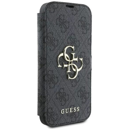 Futrola za Apple iPhone 16, Guess, 4G Book, Crna