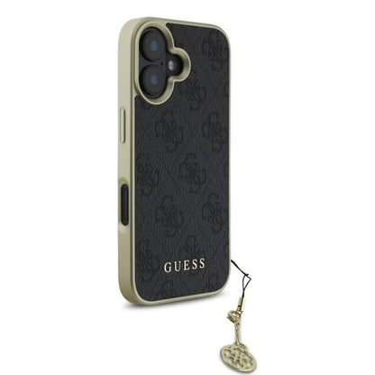 Futrola za Apple iPhone 16, Guess, 4G Charm, Crna