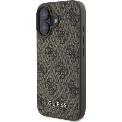 Futrola za Apple iPhone 16, Guess, 4G Classic, Braon