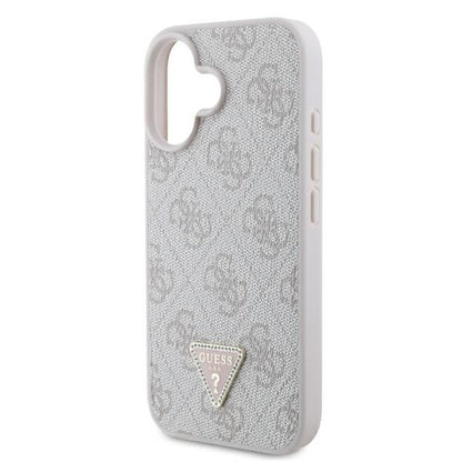 Futrola za Apple iPhone 16, Guess, Crossbody 4G Triangle Strass, Roze