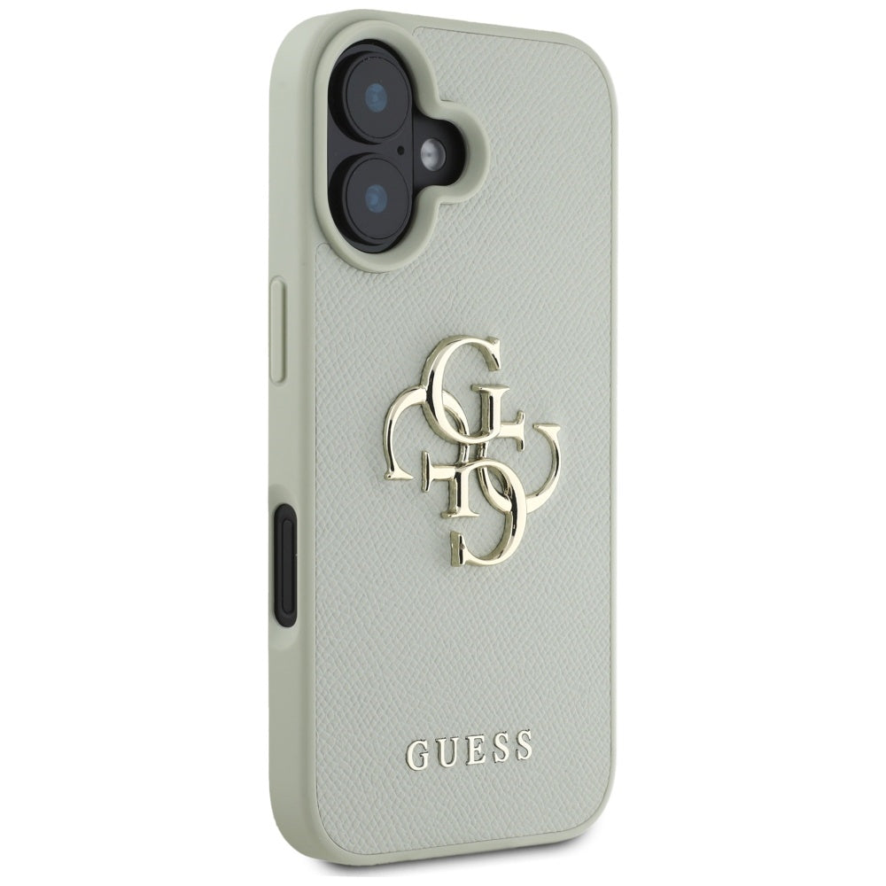Futrola za Apple iPhone 16, Guess, Grained Big 4G Logo Small Classic Logo, Zelena