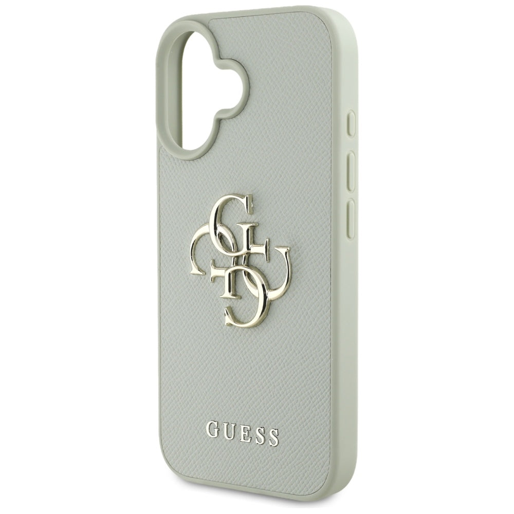 Futrola za Apple iPhone 16, Guess, Grained Big 4G Logo Small Classic Logo, Zelena