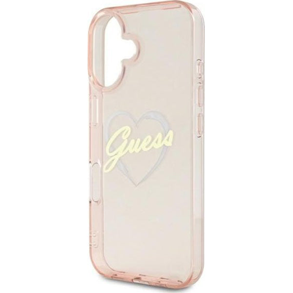 Futrola za Apple iPhone 16, Guess, IML Heart, Roze