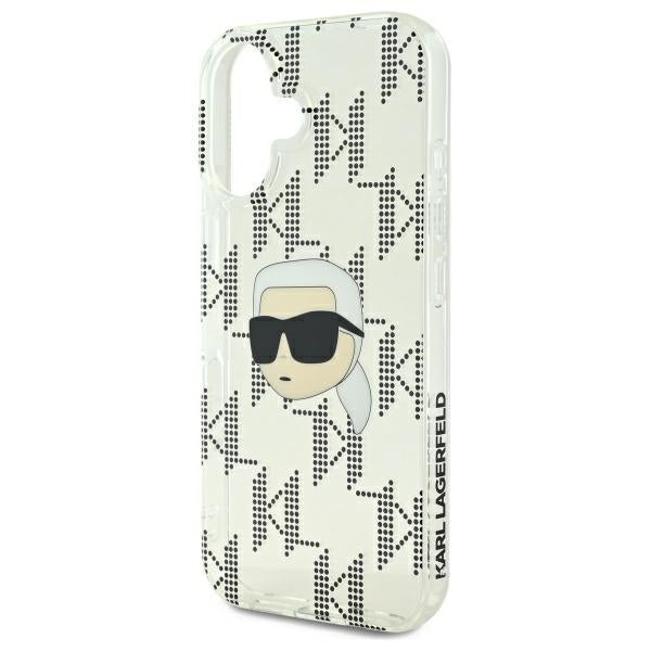 Futrola za Apple iPhone 16, Karl Lagerfeld, IML Luxury Electroplated Karl's Head, Providna